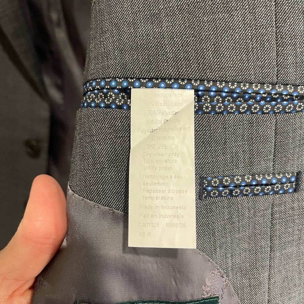 RALPH LAUREN Men’s Gray 48R Suit Coat - Picture 2 of 16